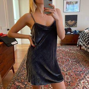 NWOT Reformation Velvet Mini Dress